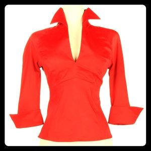 ❤️Pinup couture Lauren top in Red 2X ❤️